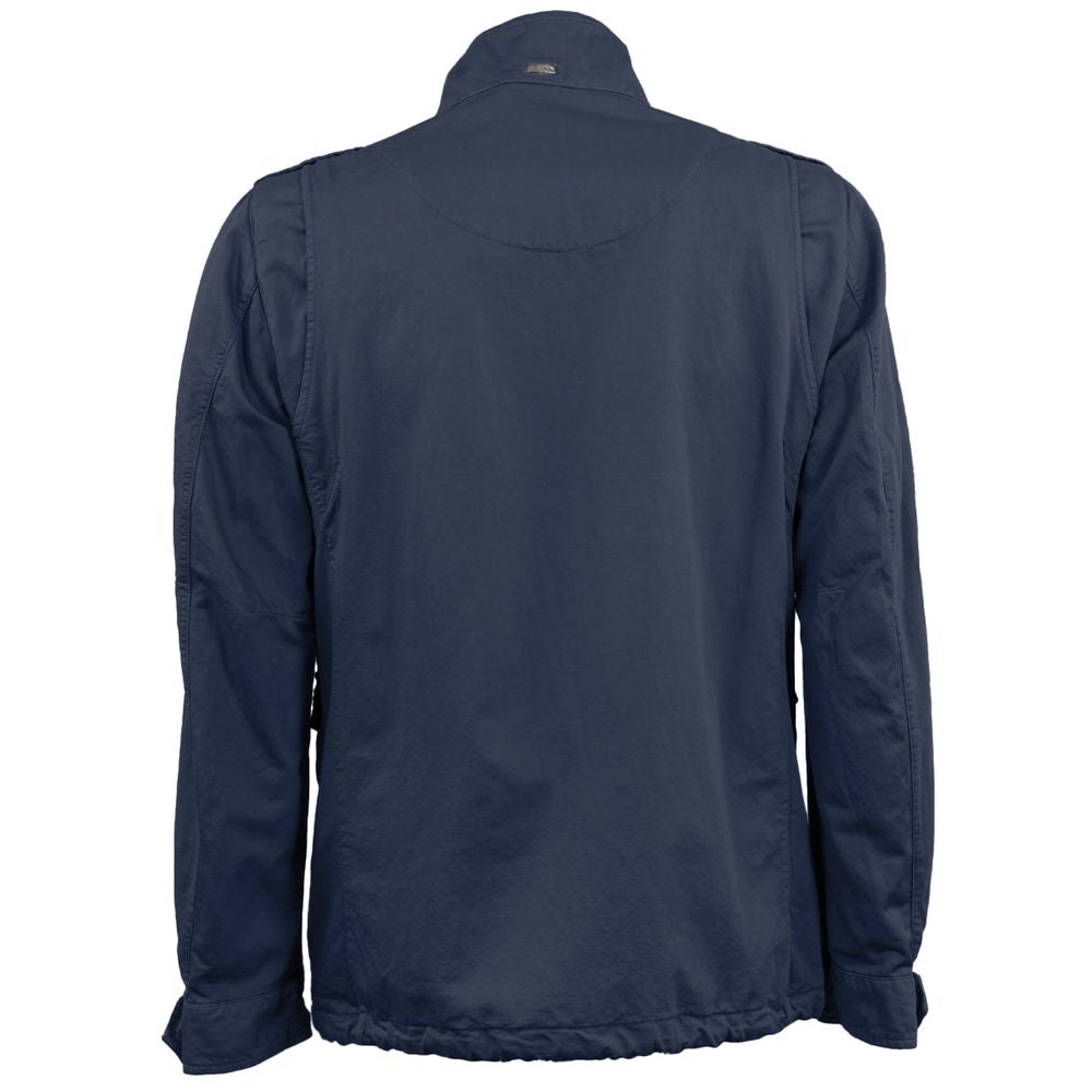 Herno Blue Cotton Jacket HE-14935-IT48 | M