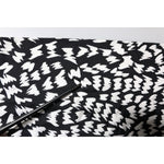 Dolce & Gabbana Black White Patterned Fringes Shawl Scarf MS7157