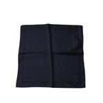 Dolce & Gabbana Dark Blue Fantasy Square Handkerchief Scarf