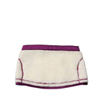 Dolce & Gabbana White Purple Cashmere Fleece Neck Warmer Scarf MS7415