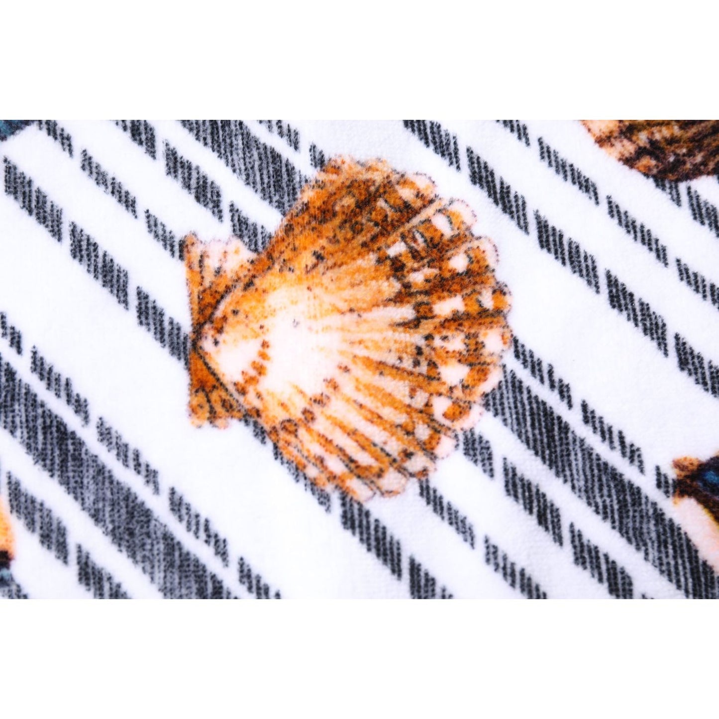 Dolce & Gabbana Multicolor Stripes Seashells Beach Towel MS7447