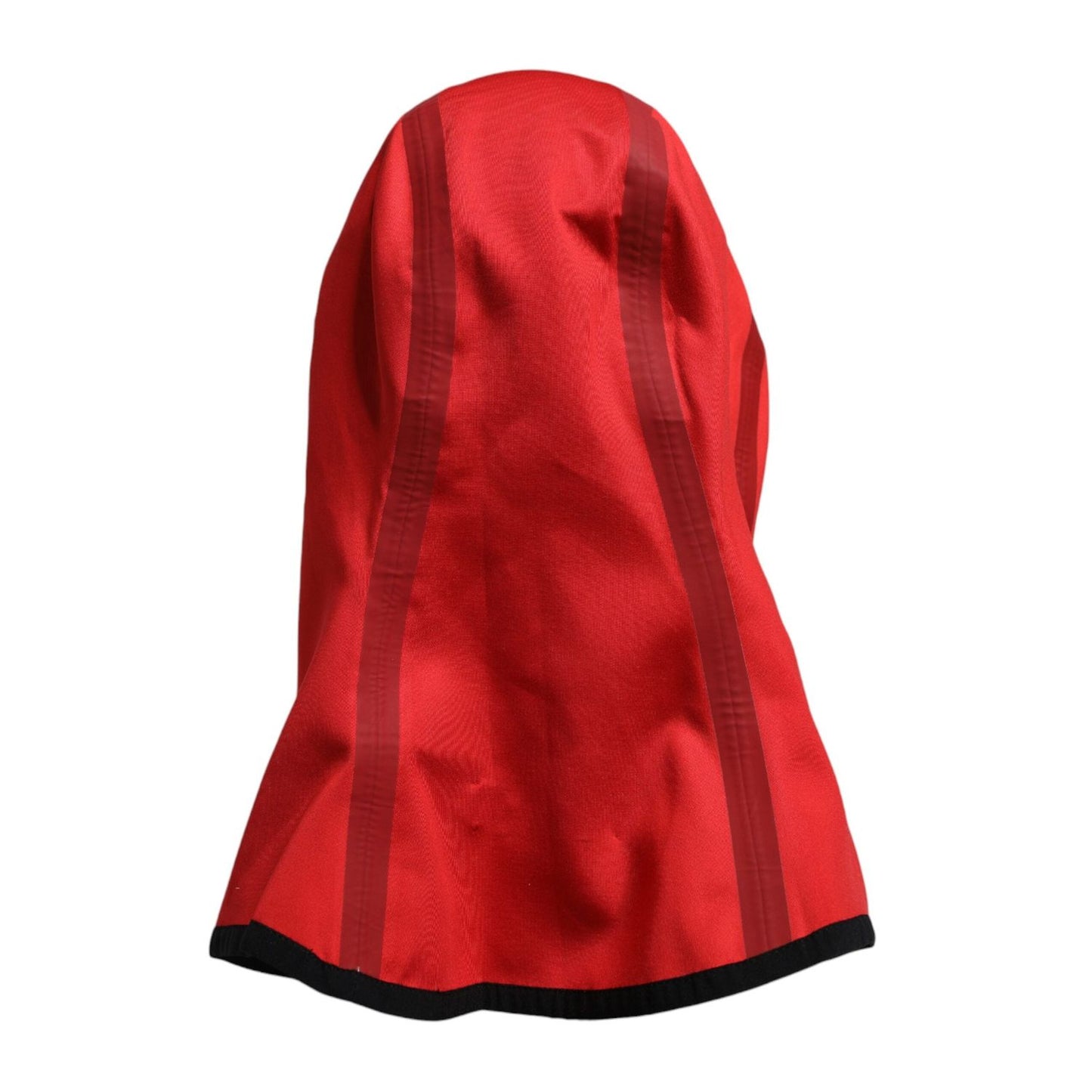 Dolce & Gabbana Red Logo Polyester Wide Brim Balaclava Hat