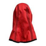 Dolce & Gabbana Red Logo Polyester Wide Brim Balaclava Hat