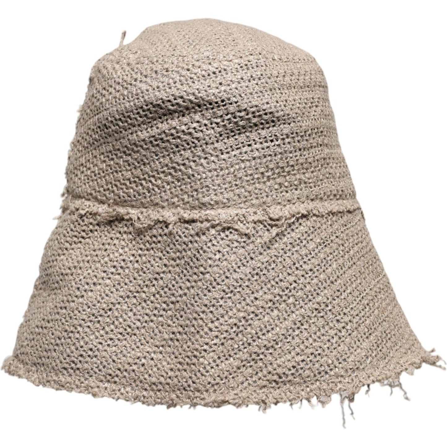 Dolce & Gabbana Beige Linen Wide Brim Bucket Hat HAT9759-58