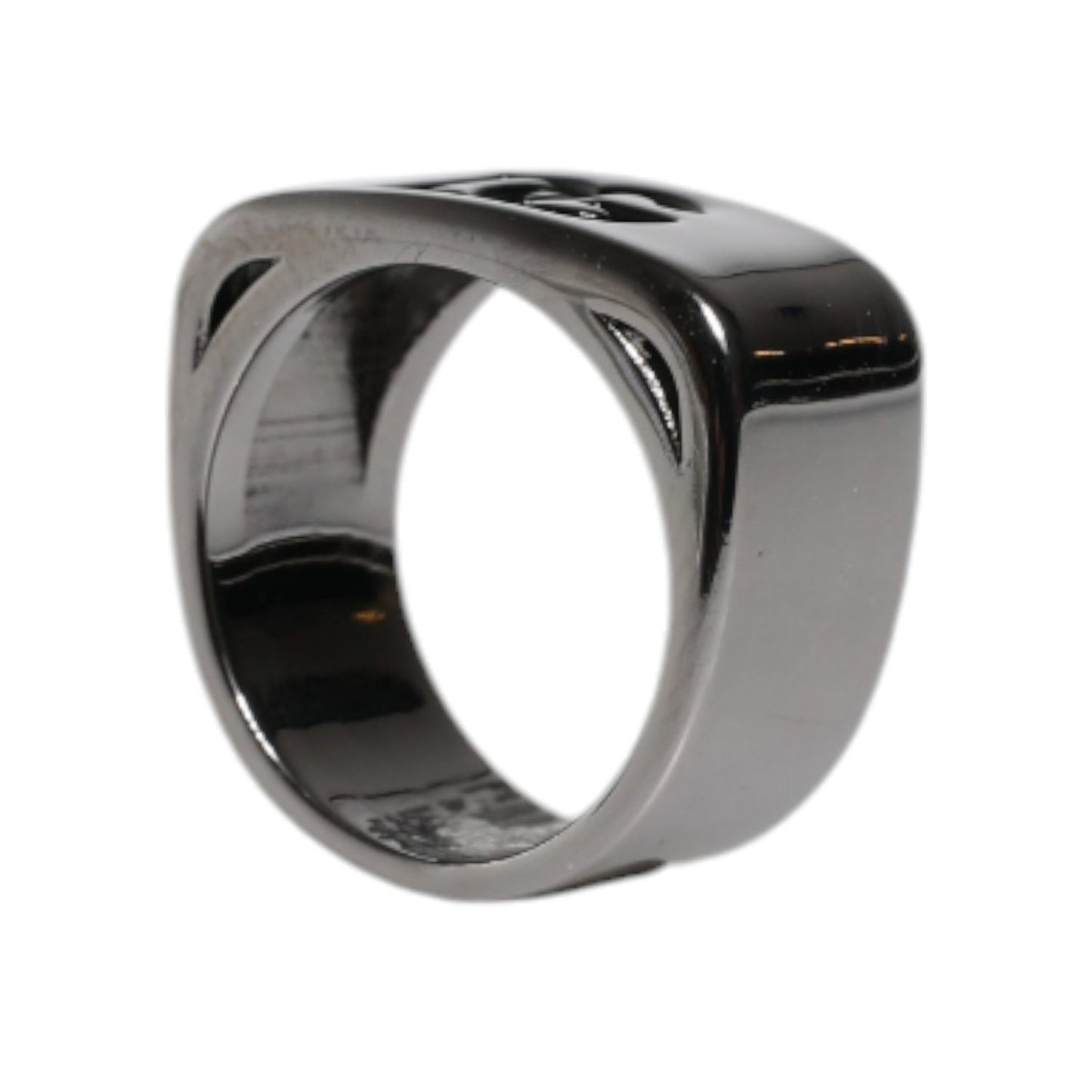 Dolce & Gabbana Silver Tone Brass Anello DG Logo Ring SMY10559-62