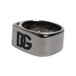 Dolce & Gabbana Silver Tone Brass Anello DG Logo Ring SMY10559-62