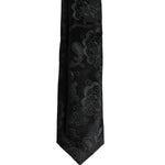 Dolce & Gabbana Dark Green Floral Silk Adjustable Necktie Tie KRA3436