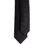 Dolce & Gabbana Black Circles Silk Adjustable Necktie Tie KRA3454