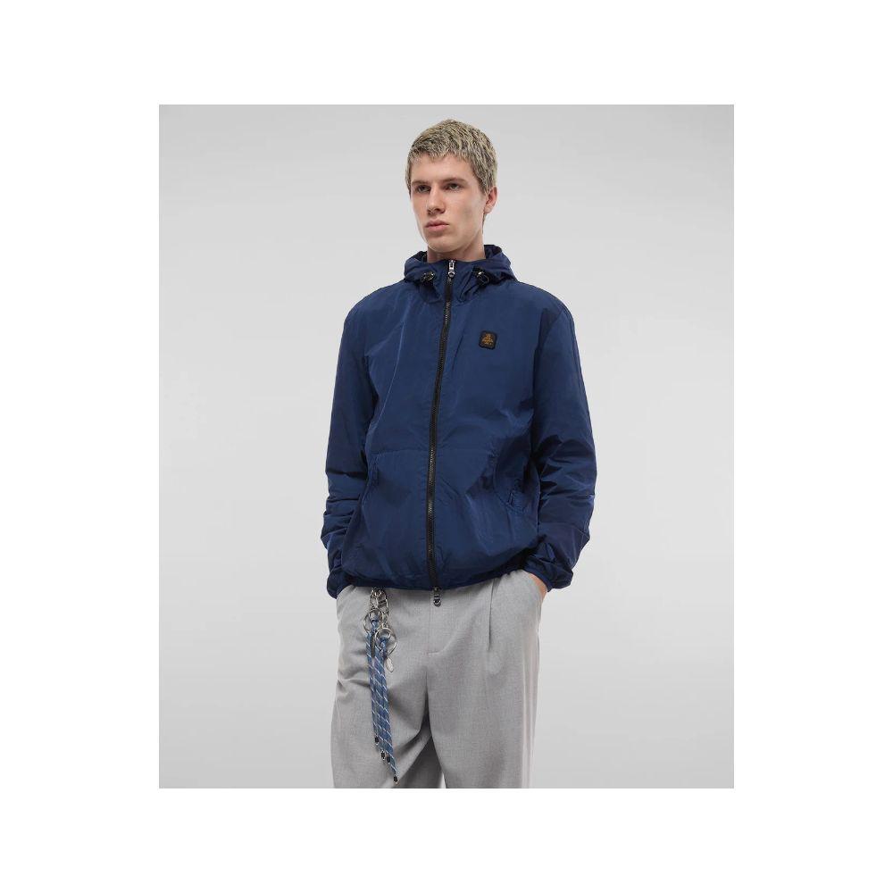 Refrigiwear Blue Polyamide Men's Summer Jacket RE-14966-3XL