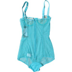 Dolce & Gabbana Blue Tulle Balconette Bra Bodysuit Underwear BIK1954-2