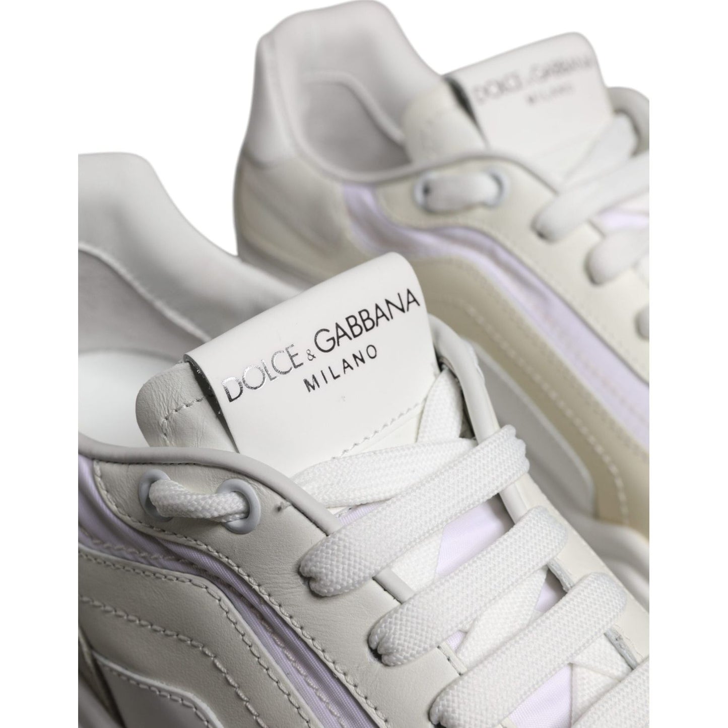 Dolce & Gabbana White Daymaster Low Top Sneakers Shoes MV7158-40