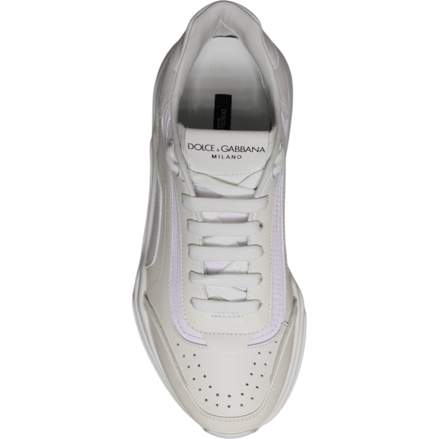 Dolce & Gabbana White Daymaster Low Top Sneakers Shoes MV7158-40