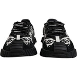 Dolce & Gabbana Black Logo Lace Up Low Top NS1 Sneakers Shoes MV7189-41