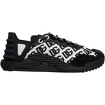 Dolce & Gabbana Black Logo Lace Up Low Top NS1 Sneakers Shoes MV7189-41
