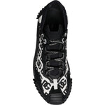 Dolce & Gabbana Black Logo Lace Up Low Top NS1 Sneakers Shoes MV7189-41