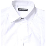 Dolce & Gabbana White Cotton Long Sleeves Formal Dress Shirt TSH86310-37