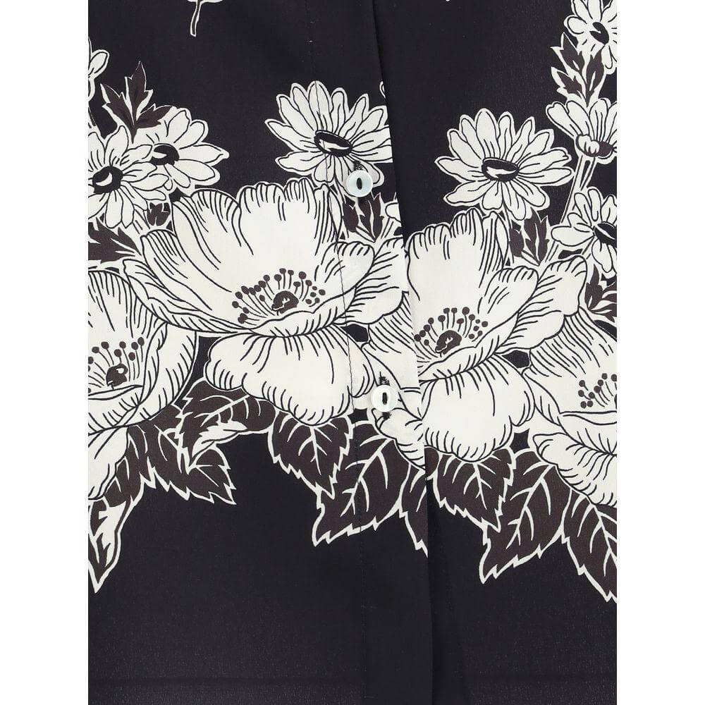 P.A.R.O.S.H. Asymmetric Floral print Shirt PA-D381224813-S
