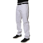 Dolce & Gabbana White Cotton Straight Men Denim Jeans PAN75212-54
