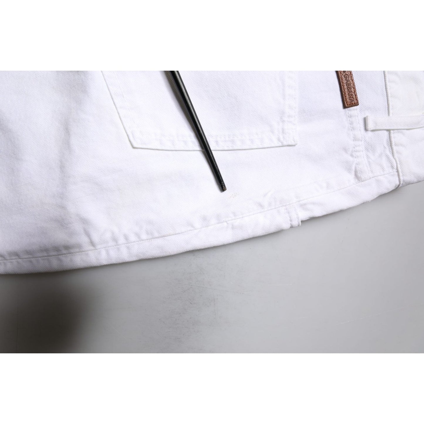 Dolce & Gabbana White Cotton Straight Men Denim Jeans PAN75212-54
