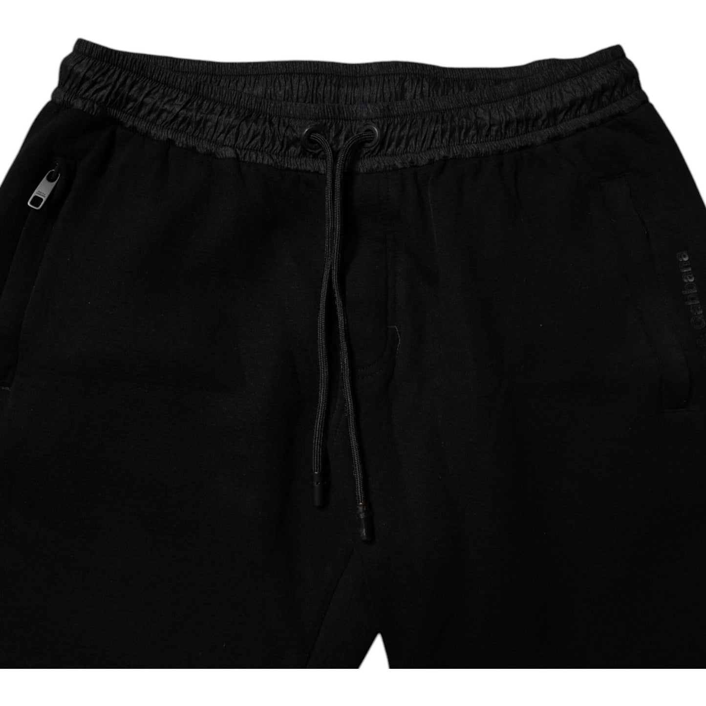 Dolce & Gabbana Black Cotton Blend Men Jogger Sweatpants Pants PAN76008-48