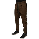 Dolce & Gabbana Brown Cotton Stretch Jogger Sweatpants Pants PAN76124-50