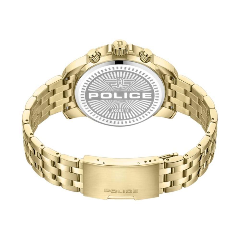 Police Gold Stainless Steel Dress Watch