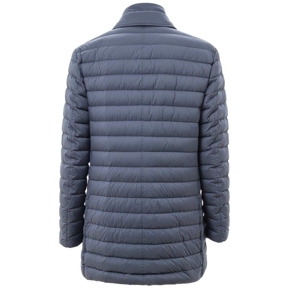 Herno Blue Polyester Jackets & Coat HE-758567320013915-IT48 | M