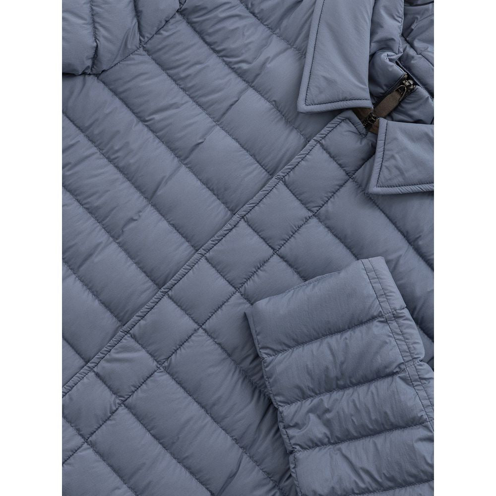 Herno Blue Polyester Jackets & Coat HE-758567320013915-IT48 | M