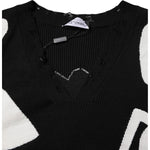 Dolce & Gabbana Black Hearts Silk Crew Neck Pullover Sweater TSH90062-48