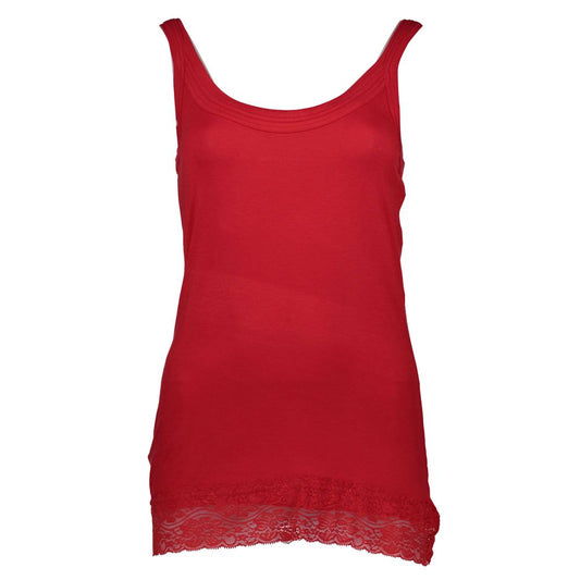 Silvian Heach Red Cotton Women Tank