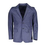Gant Blue Cotton Men Jacket GA-2579-IT50 | L
