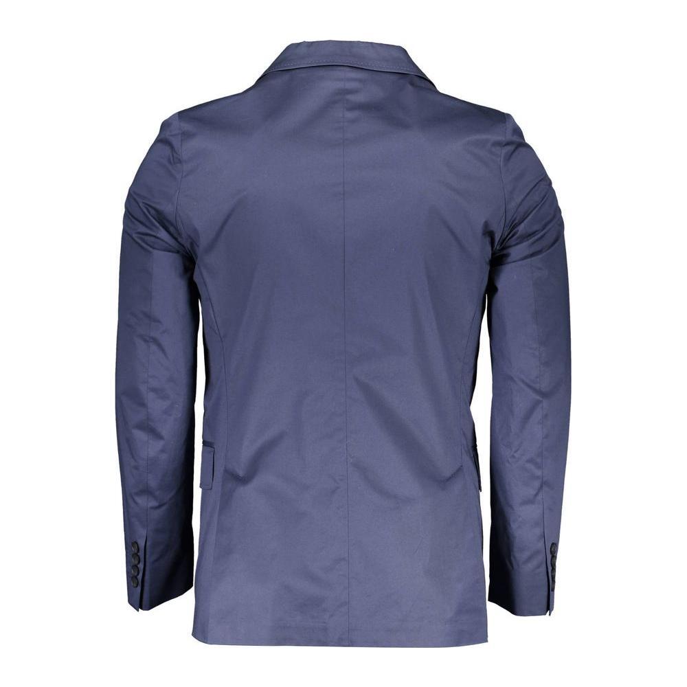 Gant Blue Cotton Men Jacket GA-2579-IT50 | L