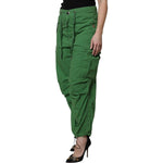 Dolce & Gabbana Green Cotton High Waist Cargo Pants PAN75985-40