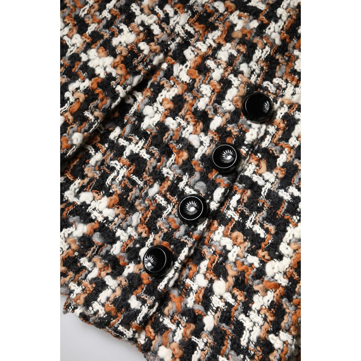Dolce & Gabbana Multicolor High Waist Tartan Tweed Mini Skirt SKI2083-36