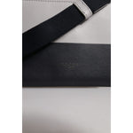Dolce & Gabbana Black White Leather Logo Embossed Crossbody Bag BAG4290