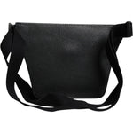 Dolce & Gabbana Black Calfskin Logo Plaque Belt Waist Men Fanny Pack Bag BAG4294