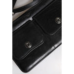 Dolce & Gabbana Black Leather Logo Purse Shoulder Crossbody Bag