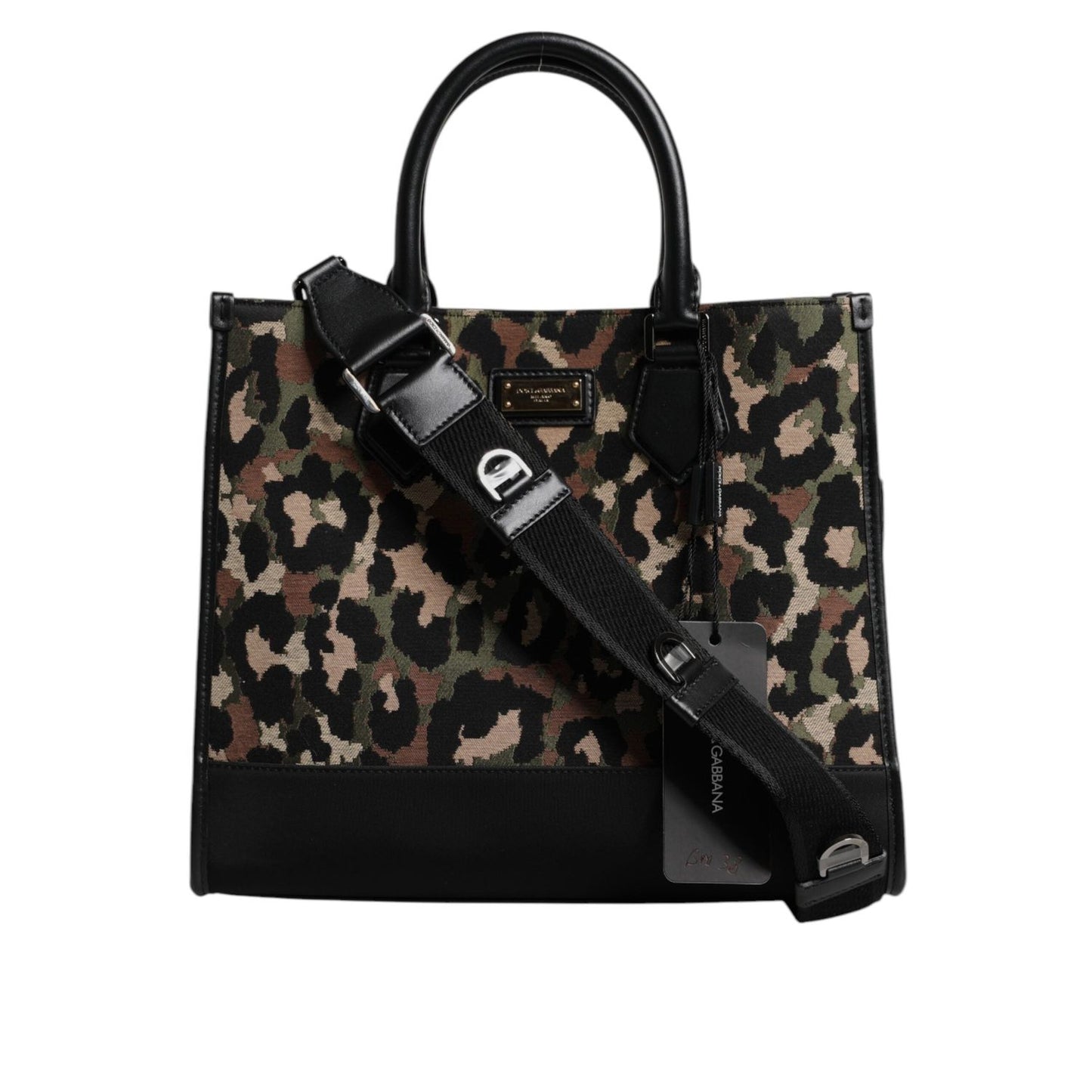 Dolce & Gabbana Multicolor Leopard Shopping Tote Shoulder Bag BAG4319