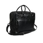 Dolce & Gabbana Black Leather Messenger Shoulder Strap Bag