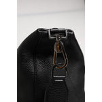 Dolce & Gabbana Black Calfskin Leather Hand Shoulder Duffle Bag BAG4347