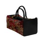 Dolce & Gabbana Multicolor Leather Brocade Velvet Travel Duffle Tote Bag BAG4369