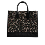 Dolce & Gabbana Multicolor Leopard Shopping Tote Shoulder Bag BAG4370