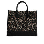 Dolce & Gabbana Multicolor Leopard Shopping Tote Shoulder Bag BAG4370