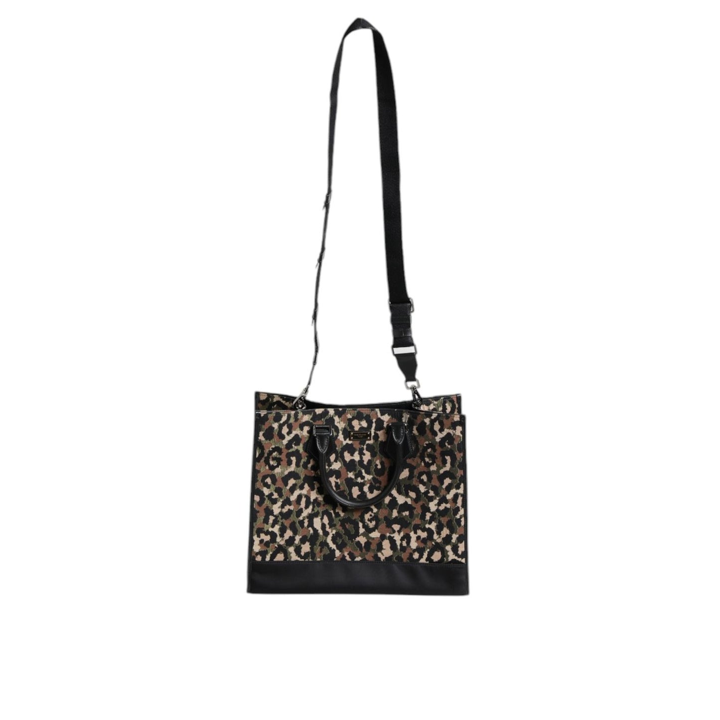 Dolce & Gabbana Multicolor Leopard Shopping Tote Shoulder Bag BAG4370