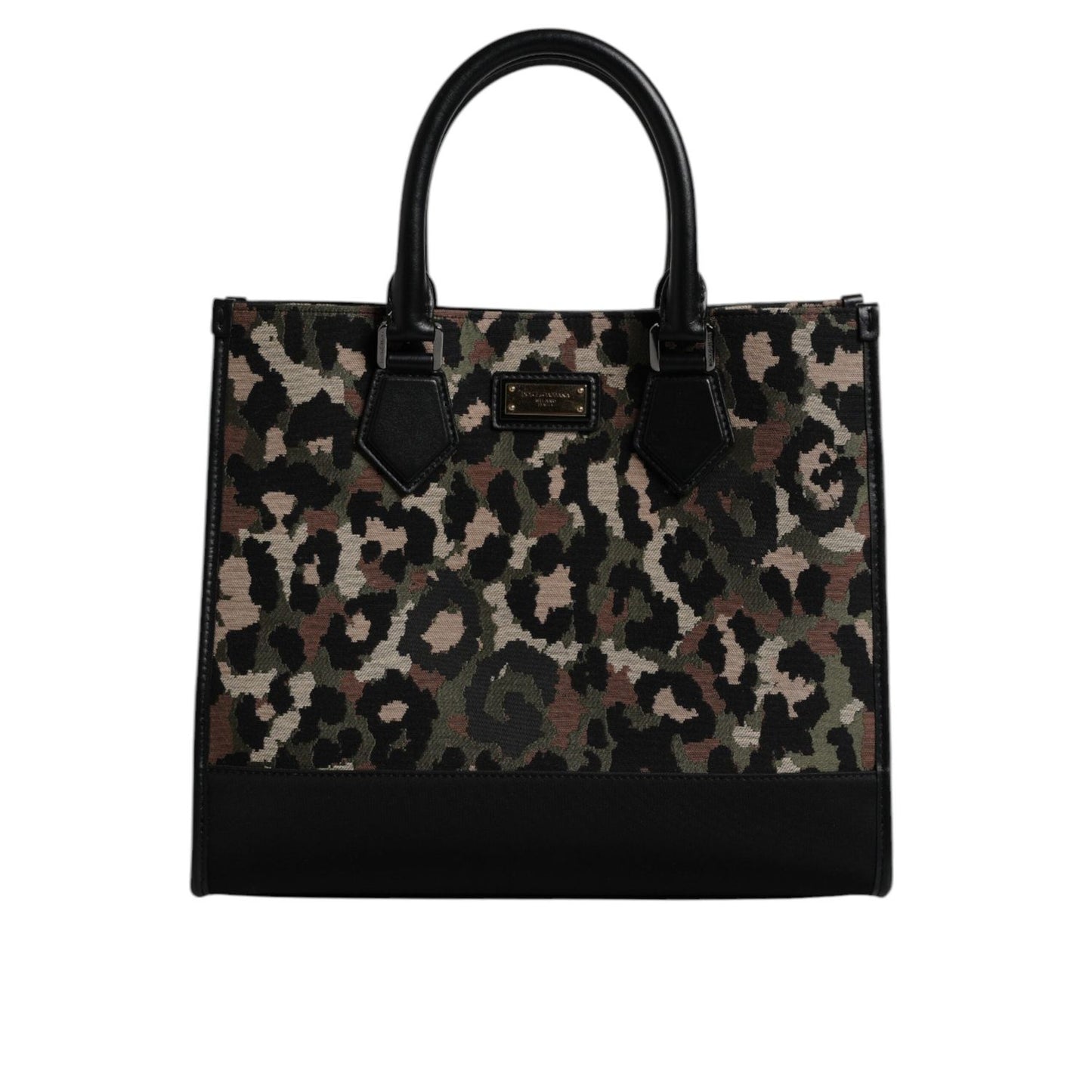 Dolce & Gabbana Multicolor Leopard Shopping Tote Shoulder Bag BAG4371