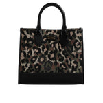 Dolce & Gabbana Multicolor Leopard Shopping Tote Shoulder Bag BAG4371