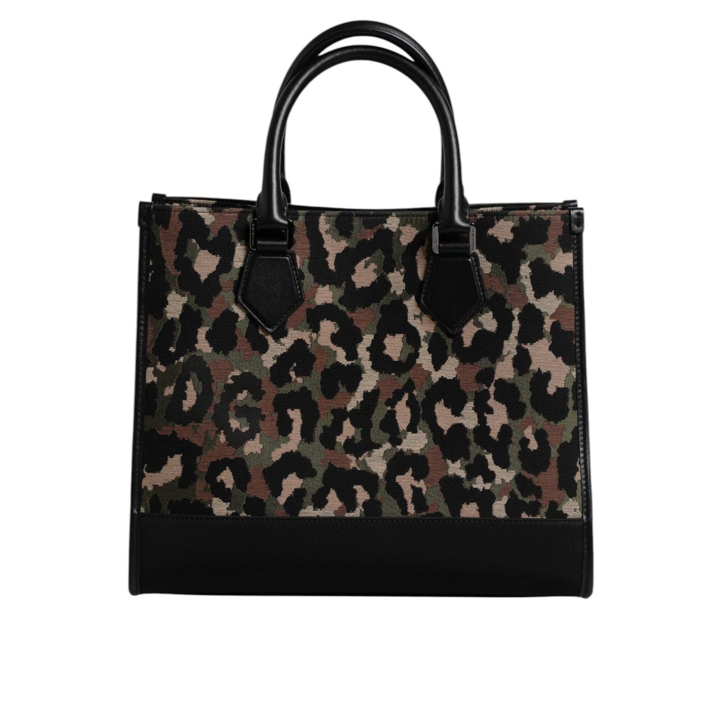 Dolce & Gabbana Multicolor Leopard Shopping Tote Shoulder Bag BAG4371