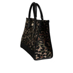 Dolce & Gabbana Multicolor Leopard Shopping Tote Shoulder Bag BAG4372