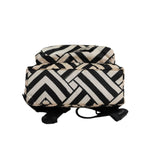 Dolce & Gabbana Black White Nylon Leather Travel Back Pack Bag BAG4374