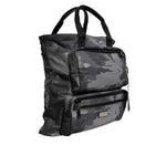 Dolce & Gabbana Black Camouflage Shoulder Strap Logo Plaque Bag BAG4384